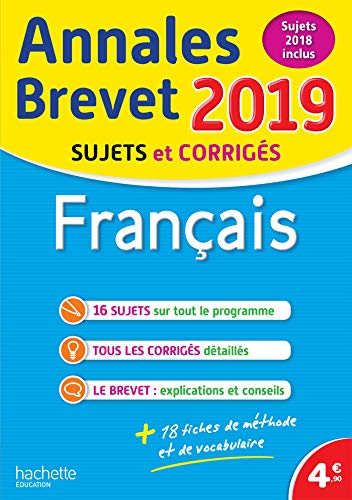 Annales Brevet 2019 Français