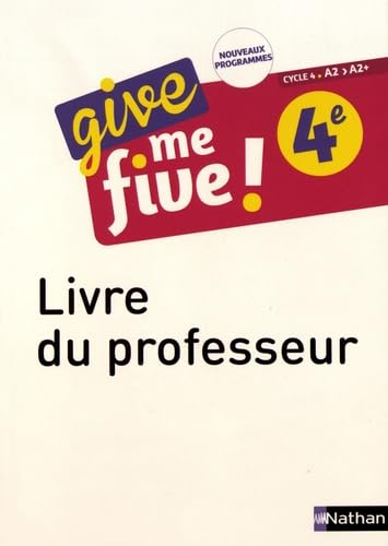 Give me five 4e livre du professeur