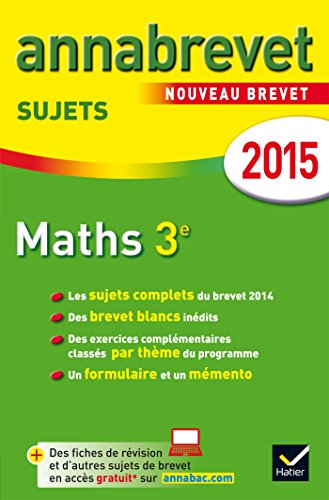 Mathématiques sujets 2015